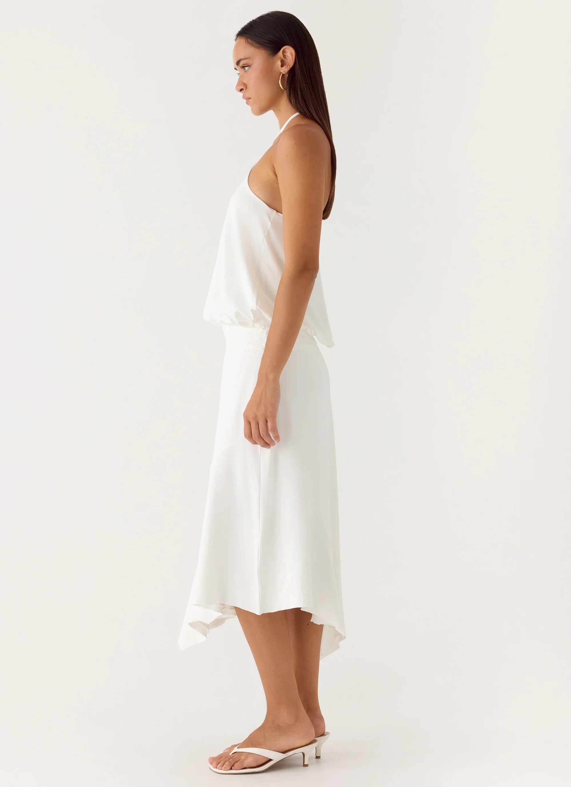 To The Girls Midi Dress - White