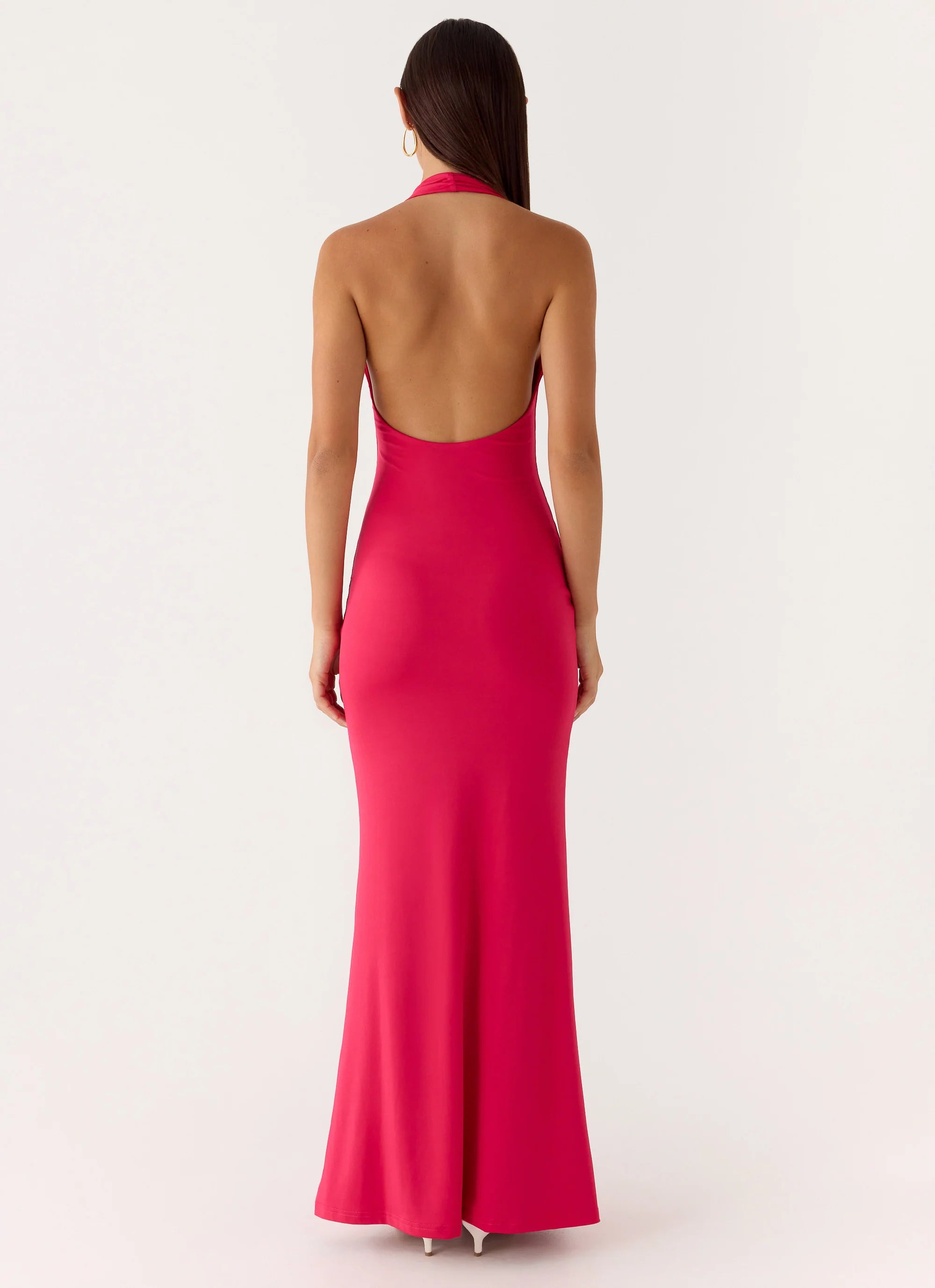 Emiliana Maxi Dress - Red Magenta
